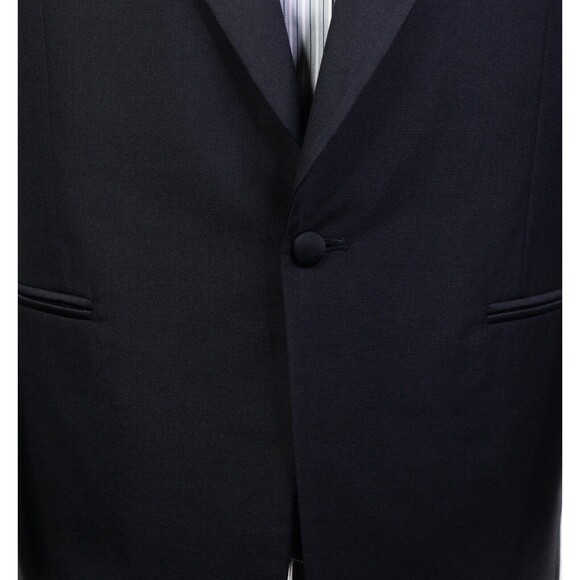 Bert Pulitzer Men's 1 Button Suit 42R Blazer Coat Wool Jacket Black Pants 32x28 - Picture 7 of 16